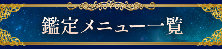 鑑定メニュー一覧