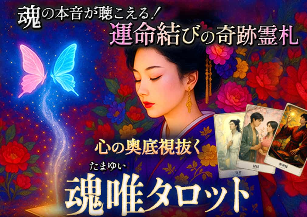 魂の本音が聴こえる！【運命結びの奇跡霊札】心の奥底視抜く◆魂唯タロット